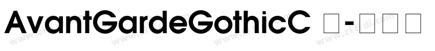 AvantGardeGothicC 中字体转换